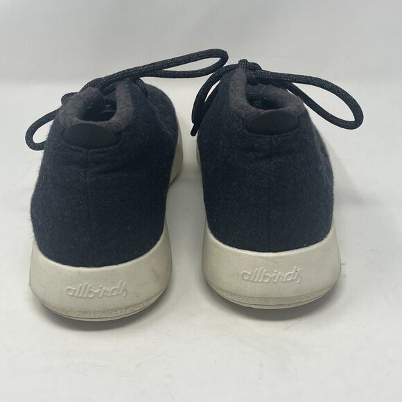 Allbirds Wool Runner Up Mizzles shoes men's 12 navy grey wool high top sneakers - Picture 3 of 8